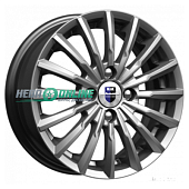 Литой диск КиК Акцент (KC562) 7x17 5x114.3 ET 41 Dia 67.1 (черный с полированной лицевой частью)