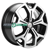 Литой диск Khomen KHW1710 6.5x17 5x120 ET 55 Dia 65.1 (черный глянцевый)