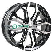 Литой диск RST R 126 6x16 4x100 ET 50 Dia 60.1 (серебристый с полированным ободом)