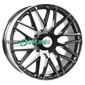 Литой диск RST R 042 8.5x20 5x114.3 ET 45 Dia 67.1 (черный с полированным ободом)