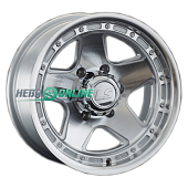 Литой диск LS Wheels LS870 8x16 6x139.7 ET -10 Dia 106.1 (чёрный глянцевый с полированной лицевой частью)
