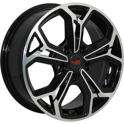 LegeArtis Concept Ki535 7x17 5x114.3 ET 47 Dia 67.1 (чёрный глянцевый с полированной лицевой частью)