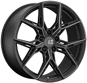 Литой диск LS FlowForming RC82 8.5x20 5x108 ET 45 Dia 63.4 (черный глянцевый с полированными лучами)