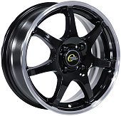 Литой диск Cross Street СR-15 5.5x14 4x98 ET 35 Dia 58.6 (черный глянцевый)