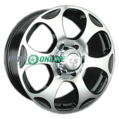 Литой диск LS Wheels LS310 8x18 6x139.7 ET 36 Dia 100.1 (черный с полированным ободом)