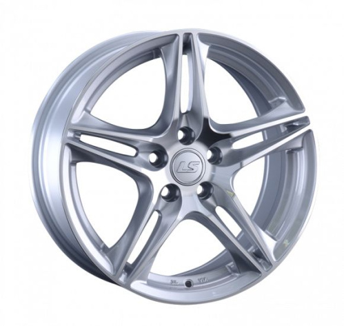 LS Wheels LS1056 7x16 5x108 ET 45 Dia 63.3 (серый темный глянцевый полностью полированнный)