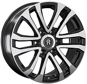 Литой диск Replay MI174 7.5x18 6x139.7 ET 38 Dia 67.1 (чёрный глянцевый с полированной лицевой частью)