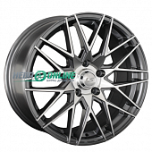 Литой диск LS Wheels LS784 7.5x17 4x100 ET 38 Dia 73.1 (серый темный глянцевый полностью полированнный)