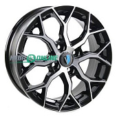 Литой диск Venti 1419 5.5x14 4x98 ET 35 Dia 58.6 (черный глянцевый)