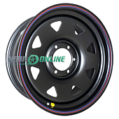 Штампованный диск Off Road Wheels Nissan/Toyota 8x17 6x139.7 ET 15 Dia 110 (черный)