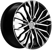 Литой диск Khomen KHW 2009 8.5x20 5x114.3 ET 30 Dia 64.1 (черный с полировкой)