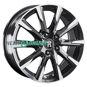 Литой диск Replay HV99 7x17 5x114.3 ET 37 Dia 66.6 (чёрный глянцевый с полированной лицевой частью)