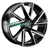 Литой диск Replay MZ161 7x19 5x114.3 ET 50 Dia 67.1 (чёрный глянцевый с полированной лицевой частью)