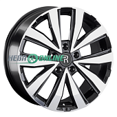 Литой диск Replay MR275 7.5x18 5x112 ET 52 Dia 66.6 (чёрный глянцевый с полированной лицевой частью)
