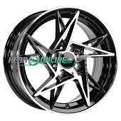 Литой диск Megami MGM-25 6x14 4x100 ET 35 Dia 73.1 (серый темный глянцевый полностью полированнный)