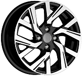 Литой диск iFree Original КС1030 6x15 4x98 ET 35 Dia 58.5 (черный с полированной лицевой частью)