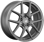 Литой диск LS FlowForming RC06 7.5x17 5x114.3 ET 40 Dia 67.1 (чёрный глянцевый с полированной лицевой частью)