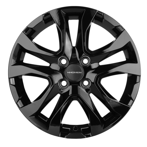 Khomen KHW 1503 6x15 4x100 ET 50 Dia 60.1 (черный глянцевый)