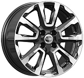 Литой диск iFree Original КС1026 6.5x16 4x100 ET 43 Dia 60.1 (черный с полированной лицевой частью)