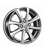 Carwel Акуш 6x15 100xКонус ET 4*100 Dia 37 (серебристый с полированным ободом) Литой диск Carwel Акуш 6x15 100xКонус ET 4*100 Dia 37 (серебристый с полированным ободом)