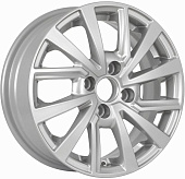Литой диск KDW KD1430 5.5x14 4x100 ET 40 Dia 56.6 (чёрный глянцевый с полированной лицевой частью)