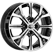 Литой диск iFree Original КС945 6x15 4x100 ET 50 Dia 60.1 (черный с полированной лицевой частью)