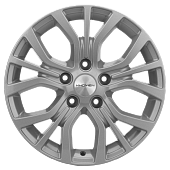 Литой диск Khomen KHW1608 6.5x16 5x114.3 ET 45 Dia 54.1 (черный глянцевый)