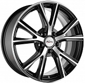 Литой диск X Trike X-122 7.5x18 5x112 ET 38 Dia 57.1 (черный с полированной лицевой частью)