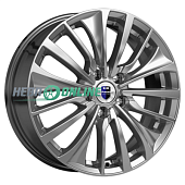 Литой диск КиК Flanker (КС1097) 6.5x17 5x108 ET 33 Dia 60.1 (черный с полированной лицевой частью)