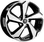 Литой диск Replay HND313 7.5x19 5x114.3 ET 49.5 Dia 67.1 (чёрный глянцевый с полированной лицевой частью)