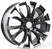 Литой диск RST R 022 8x20 6x139.7 ET 60 Dia 95.1 (чёрный с полированной лицевой частью)