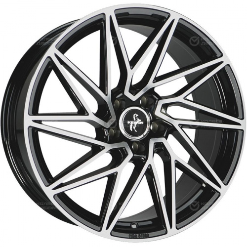 Диски Keskin Tuning KT20 8.5x20 5x112 ET 30 Dia 72.6 (чёрный глянцевый с полированной лицевой частью)