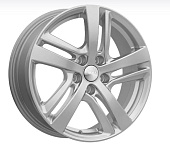 Литой диск Скад Сеул 6.5x17 5x114.3 ET 37 Dia 66.6 (чёрный матовый с полированной лицевой частью)