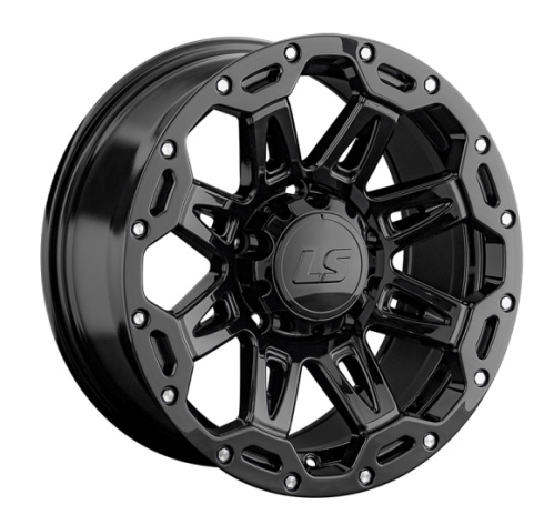 LS Wheels LS1346 9x17 5x150 ET 30 Dia 110.1 (черный глянцевый)