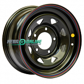 Штампованный диск Off Road Wheels УАЗ 7x16 5x139.7 ET 25 Dia 110 (черный)