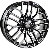 Литой диск NEO 781 6.5x17 4x100 ET 43 Dia 60.1 (чёрный с полированной лицевой частью)