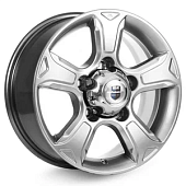 Литой диск КиК Атлант (КС757) 7x16 5x139.7 ET 35 Dia 98.1 (серебристый темный)