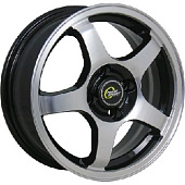 Литой диск Cross Street СR-14 6x15 4x98 ET 40 Dia 58.6 (черный глянцевый)