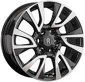 Литой диск Replay TY412 7.5x18 6x139.7 ET 25 Dia 106.1 (чёрный глянцевый с полированной лицевой частью)