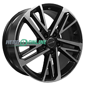 Литой диск Khomen KHW1815 8x18 5x114.3 ET 40 Dia 60.1 (черный глянцевый)