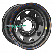 Штампованный диск Off Road Wheels Nissan/Toyota 8x16 6x139.7 ET 30 Dia 110 (черный)