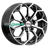 Литой диск iFree Спейс-Нидл 6.5x16 5x105 ET 38 Dia 56.6 (чёрный глянцевый с полированной лицевой частью)