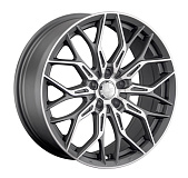 Литой диск LS Wheels LS1355 8x18 5x108 ET 30 Dia 60.1 (серебристый матовый с полированной лицевой частью)