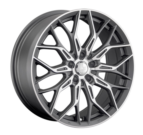 LS Wheels LS1355 8x18 5x108 ET 30 Dia 60.1 (серебристый матовый с полированной лицевой частью)