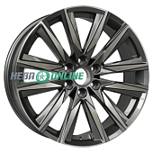 Литой диск RST R2203 9x22 6x139.7 ET 28 Dia 78.1 (серебристый темный c полированной лицевой частью)