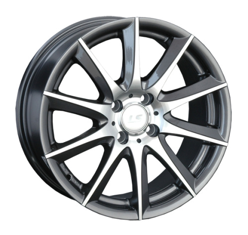 LS Wheels LS286 7x16 4x98 ET 28 Dia 58.6 (серый темный глянцевый полностью полированнный)