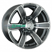 Литой диск LS Wheels LS766 8x17 6x139.7 ET 10 Dia 110.5 (серый темный глянцевый полностью полированнный)