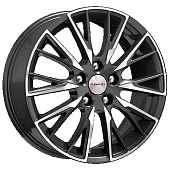 Литой диск КиК Солт (КС773) 6.5x17 5x114.3 ET 49 Dia 67.1 (черный с полированной лицевой частью)