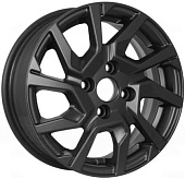 Литой диск KDW KD1420 5.5x14 4x98 ET 35 Dia 58.5 (чёрный глянцевый с полированной лицевой частью)
