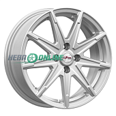 Литой диск iFree Хит 6x16 4x100 ET 45 Dia 60.1 (чёрный глянцевый с полированной лицевой частью)